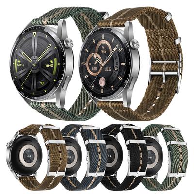 Ремешок для часов из нейлона для Huawei Watch 3 pro GT3 GT2 42 мм 46 мм для Mi Watch S1 Pro/Watch color 2 20 мм 22 мм ремень браслет Correa