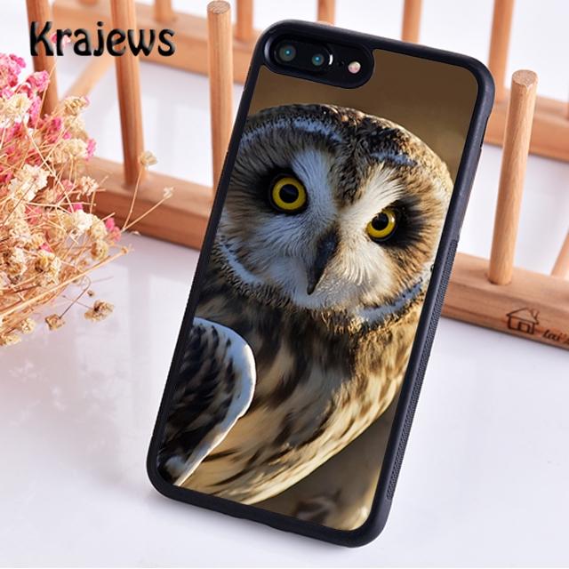 Krajews Чехол для телефона Птица Сова Природа Хищник Для iPhone 17 Air 16 15 14 plus 11 12 13 pro max Plus coque Fundas
