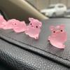 6Pcs/Set Pig Figurines Vivid Multi Shapes Handmade Realistic Pink Decorative Lightweight Mini Piggy Car Dashboard Toys Display Mold Auto Accessories