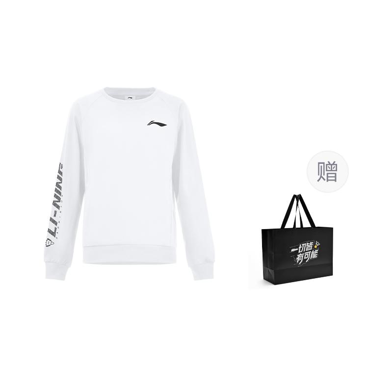 Свитшот для бадминтона Li Ning, унисекс, белый, AWDUH89-2