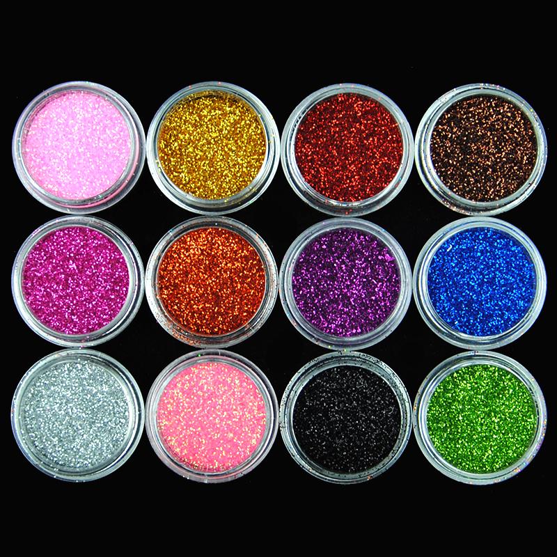 Nail Art Set Nail Painting Brushes and Nail Cleaning Brush with Nail Glitter Powder Beads Rhinestones for Nail Art Decoration