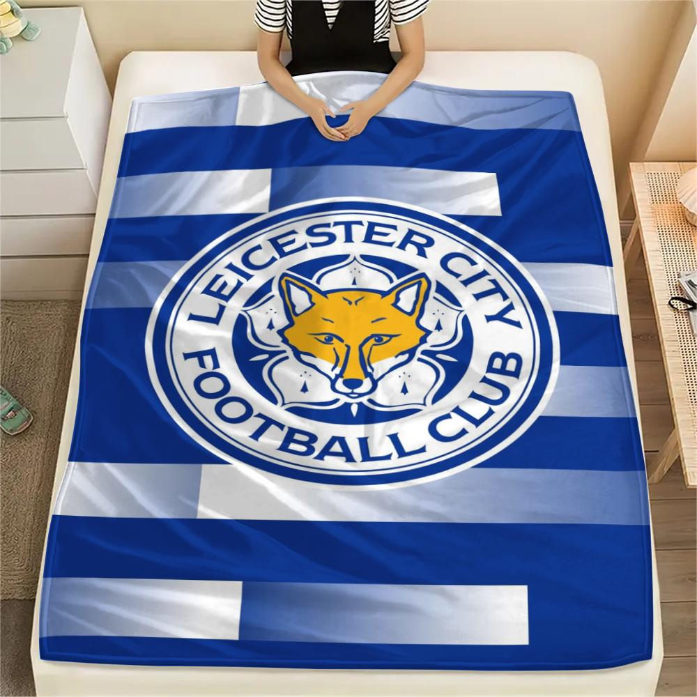 1pc leicester city Print Flannel Blanket, High quality Comfortable for All Seasons, Home Decor, Warmth and Comfort, Perfect for Christmas Gifts70