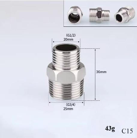 201 Stainless Steel 1/2" 3/4" BSP Male Female Thread Reducing Elbow Tee Coupler Butt Joint Plumbing Fittings