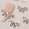 Nail Ornament High Durability Rust-proof Cubic Zirconia DIY Nail Decoration Bow-knot Nail Accessories