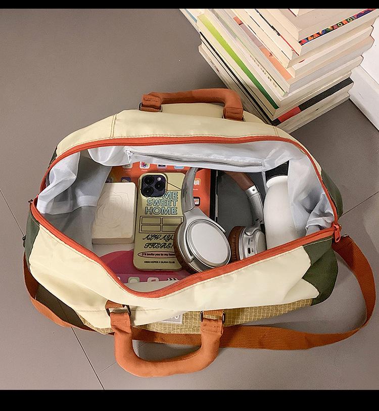 Expandable Lightweight Travel Bag with Wet/Dry Separation & Large Capacity - Foldable Sports, Fitness, & Yoga Bag