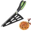 Pizza Scissors Knife Pizza Cutting Tool Stainless Steel Pizza Cutter Slicer Baking Tool Multi-Functional With Detachable Spatula
