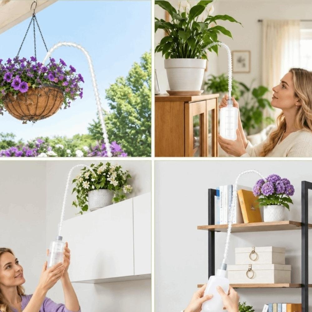 Adjustable Hanging Plant Watering Bottle Long Nozzle Watering Bottle  Ceiling Hanging Baskets