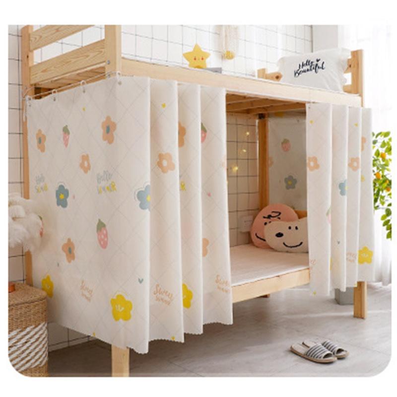 Занавеска для кровати Блэкаут Общежитие Верхняя двухъярусная кровать Двухъярусная кровать Ограждение Пылезащитная Верхняя Девушка Занавеска Спальня