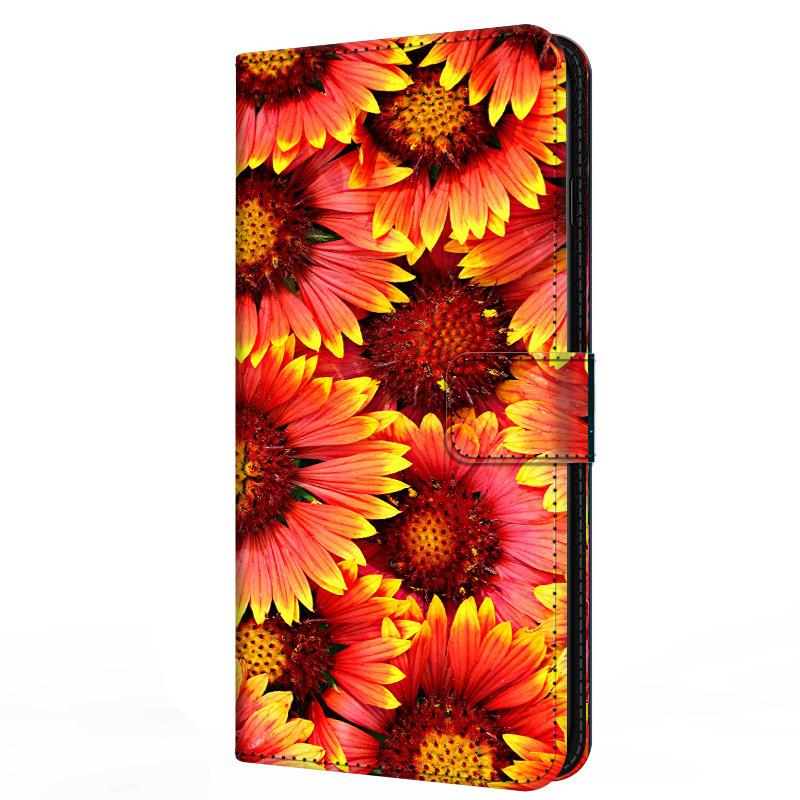 Кожаный чехол-книжка для Samsung A25 Кошелек Подставка Обложка-книга для Galaxy A15 4G 5G Магнитный Цветок Прекрасный A14 A34 A54 5G M13 4G