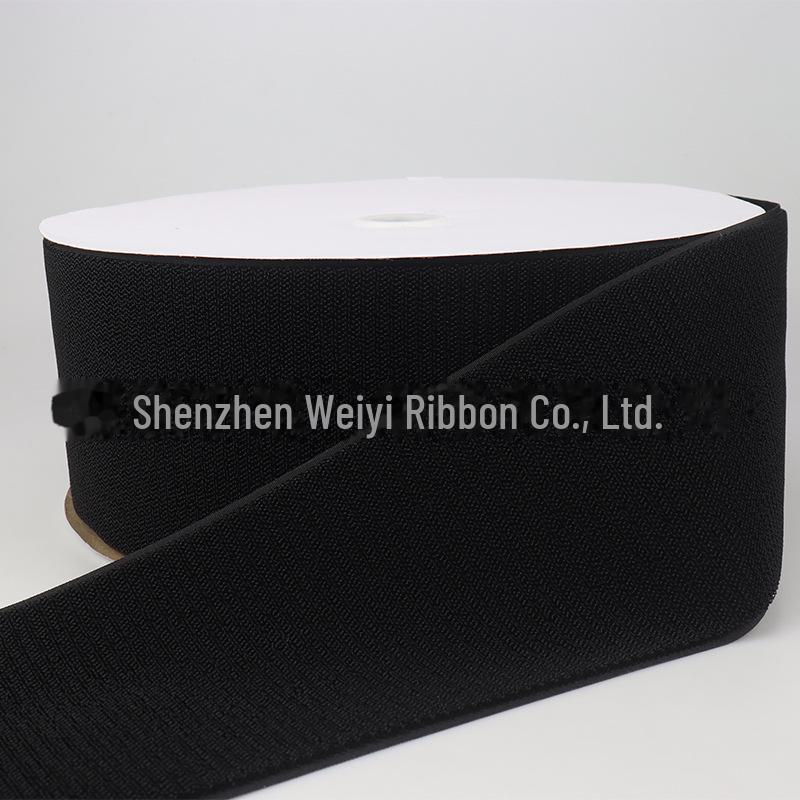 Эластичная черно-белая самоклеящаяся застежка-липучка