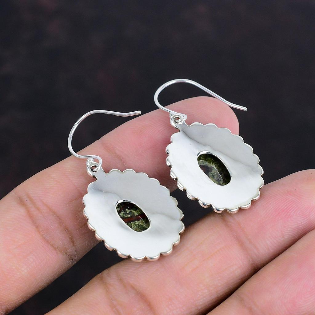 Серьги с драконьим кровавым камнем, серьги из драгоценного камня, серьги из стерлингового серебра 925 пробы, винтажные серьги ручной работы, достойные ювелирные изделия, женские серьги, подарки для нее