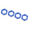 4PCS 17mm Aluminum Alloy Wheel Hex Hub Nut for 18 RC Model Car Upgraded AccessoryBlue