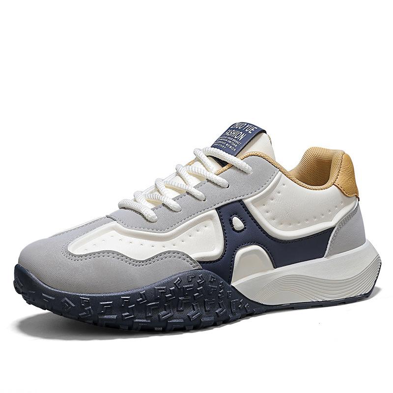 Кроссовки для бега в стиле ретро с низким верхом. Новая трендовая повседневная спортивная обувь на платформе. Износостойкая мужская обувь для бега на открытом воздухе весной и осенью.