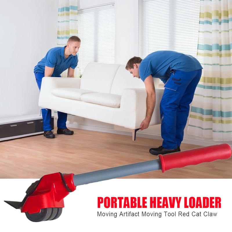 Furniture Moving Transport Roller Set Removal Lifting Moving Tool Set Wheel Bar Mover moving Heavy Stuffs Device Hand Tool