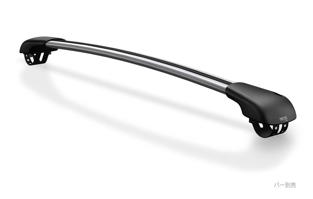 Terzo Roof Carrier Set of Roof Rail for Aero with EF103A (by PIAA) Carrier/Base Feet, 4, Type, Black, Bars, Locks,