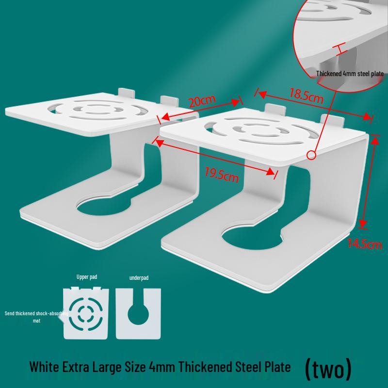 Height-Boosting Desktop Speaker Stand with Thick Steel Plate, Shockproof, Non-Slip Design