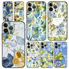 Чехол для телефона для iPhone 17 16e 15 14 13 12 11 Pro Max SE 7 8 Plus Оболочка iPhone 16 Мягкий ТПУ Чехол Океан Бокал для вина Лимон