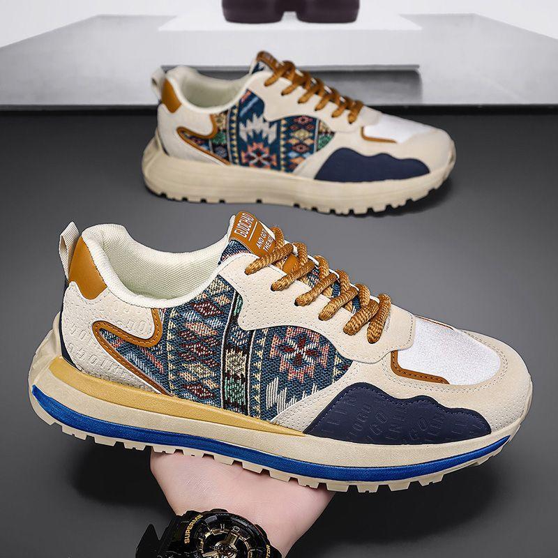 Мужская обувь Новая весна Универсальная Высококлассная Толстая подошва Горячая Спортивная и Повседневная Модная обувь Обувь для папы