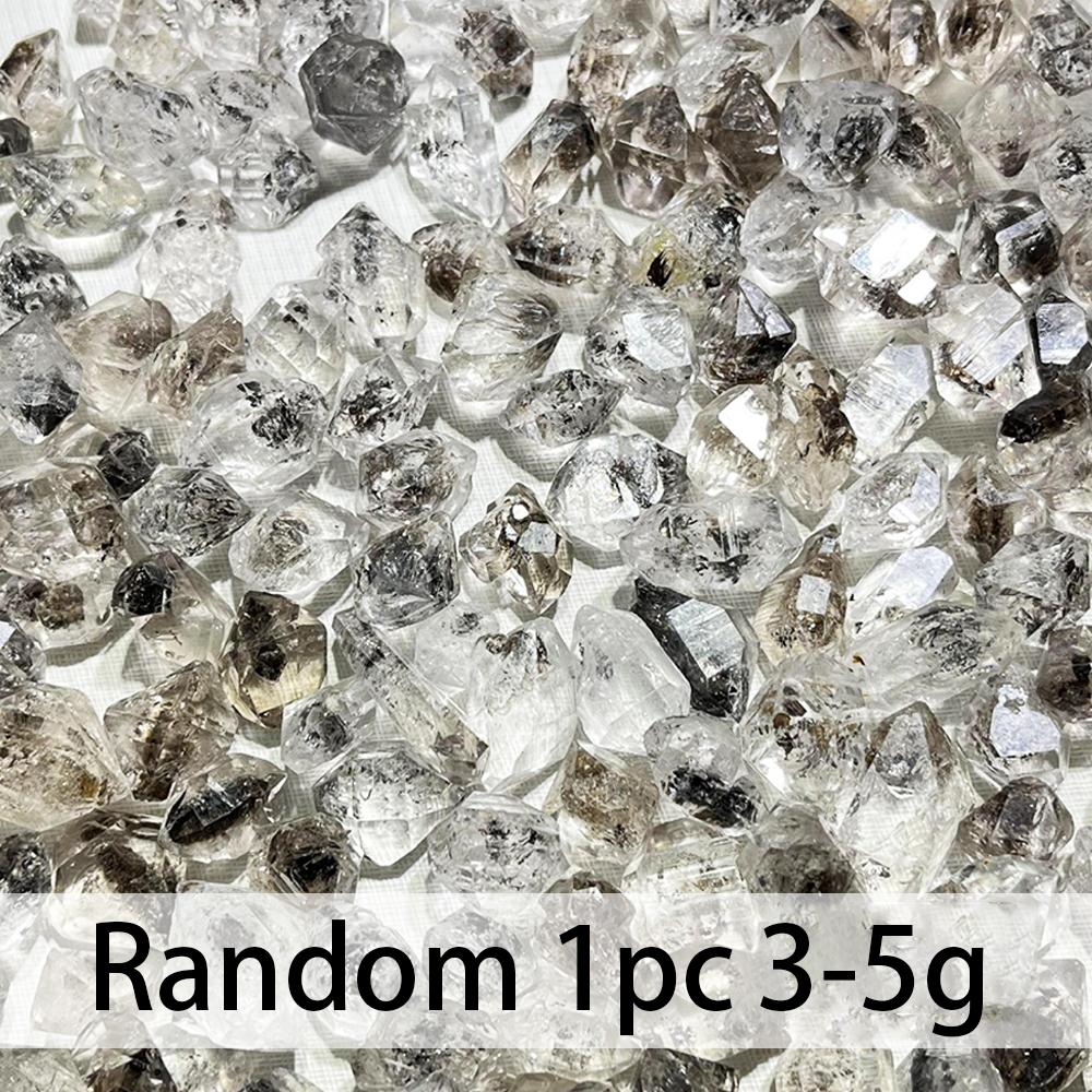Natural Herkimer Diamond White Crystal Mineral Energy Raw Stone Crystal Reiki Healing Gemstones Power Home Decoration 1-10G