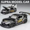 1/22 Toyota Supra GR LBWK Racing Car Toy Alloy Car Diecasts & Toy Vehicles Car Model Sound and Light Model Toys for Children