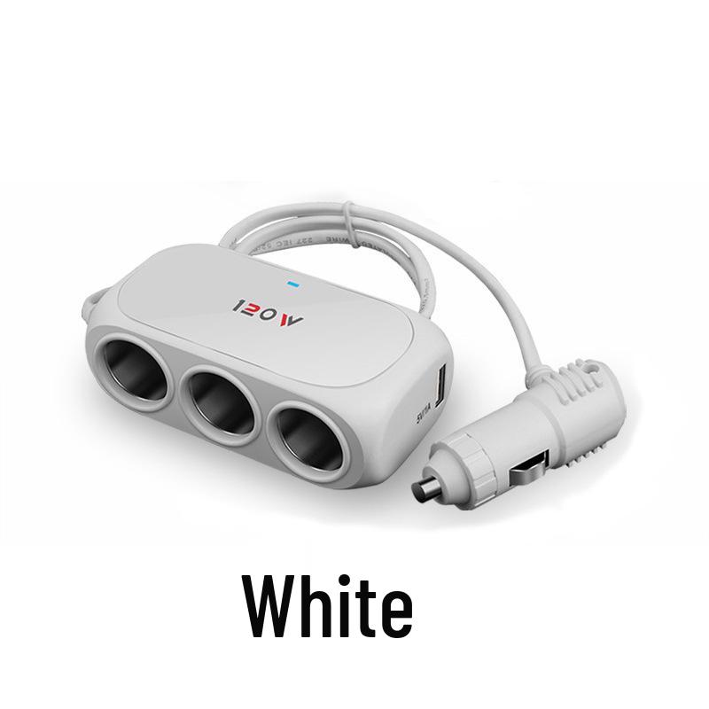 Fast Charge 3-in-1 Multi-Functional USB Car Charger with Cigarette Lighter Adapter, 24V