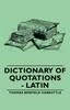 Книга Dictionary Of Quotations - Latin