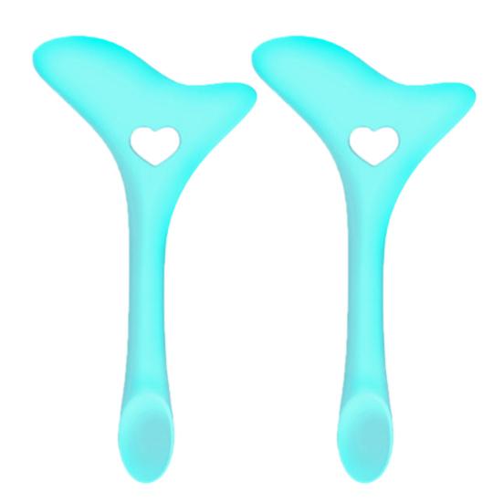 2Pcs Eyeliner Stencils Winged Eye Makeup Template for Beginners Multi-purpose Silicone Eye Makeup Tool Mascara