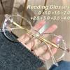 Модные ультралегкие очки для чтения, модные прозрачные очки для пожилых людей с пресбиопией, круглая оправа, защита от синего света