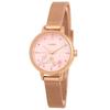 Часы Lloyd Cherry Blossom Dial Round Mesh LL2G20406IGG, популярные корейские часы