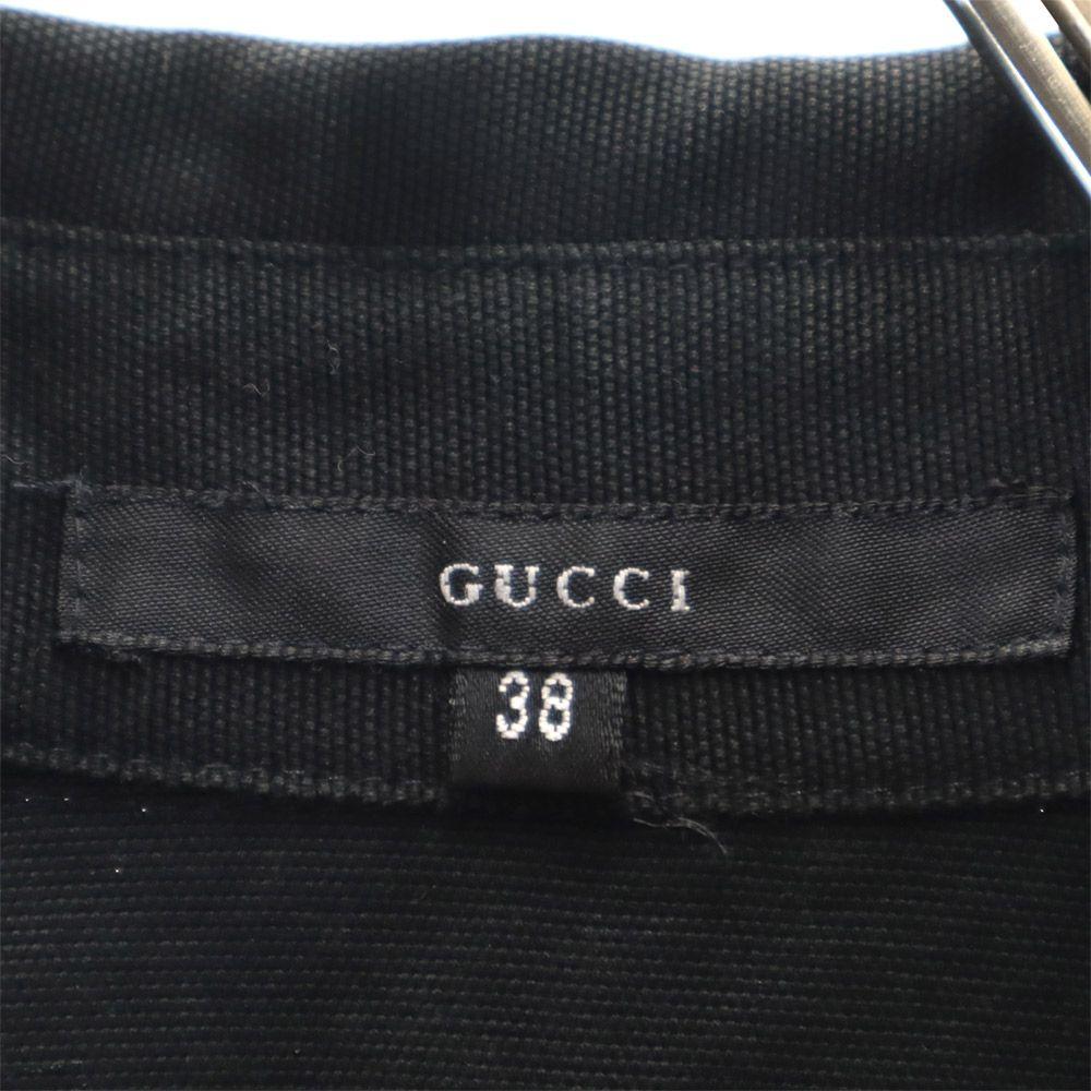 Gucci Сделано в Италии Хлопковая куртка 38 черный Женская Б/у
