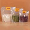 Portable Food Packaging Bag Transparent Self-standing Spray Pocket Food Bag Food Packaging Bag Liquid Solid Travel Storage Bags