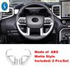 Для Toyota Tundra   2024 2025 Автомобильные Аксессуары для Интерьера Декоративная Накладка на Нижнюю Рамку Рулевого Колеса Углеродное Волокно / Матовая