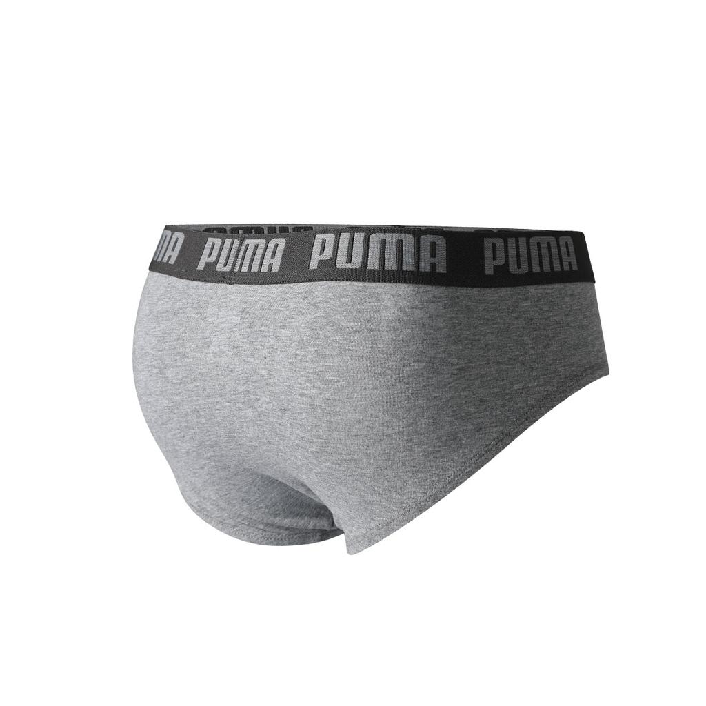 Puma Letter Logo Comfortable Triangle Underwear 3-Pack Men Underwear Black Gray 701230245-001
