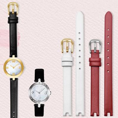 Ремешок из натуральной кожи для часов Tissot 1853 Notch Strap Flamenco Series T003 Belt Women's T009a Watchband 8 мм 10 мм 12 мм