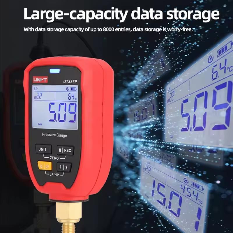 UNI-T UT336P KIT Wireless Pressure Gauge Set High Precision Sensor with Mobile APP Control for HVAC Systems Professional Tool