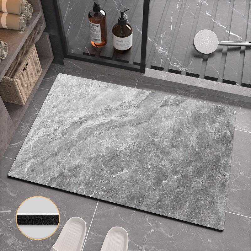 Коврик для туалета Nordic Marble Diatom Mud, быстросохнущий, впитывающий, для ног, нескользящий коврик для ванной комнаты