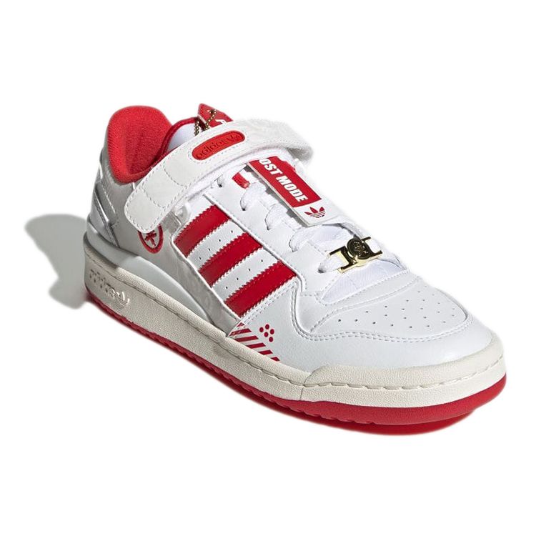 Quiccs x adidas Forum Low TEQ63 Унисекс Кроссовки Белый Облачно-белый Алый GW3493