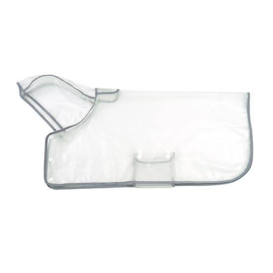 Прозрачный дождевик для собак, водонепроницаемое пончо для питомцев, дождевая куртка с капюшоном, дождевик с отверстием для поводка для щенков и собак малых и крупных пород