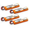 CNHL MiniStar 450mAh 1S LiHV 70C LiPo Battery with High Discharge High for RC Pack of 4 3.8V PH2.0 Connector, Rate, Capacity, Drones,