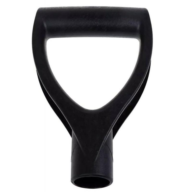 D-shaped Steel Shovel Handle Black Plastic Replacement Accessories Snow Shovel Top Handle Garden Digging Raking Tools
