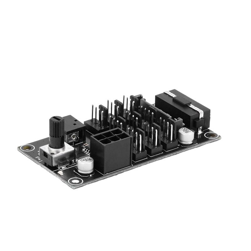 Регулятор скорости вращения вентилятора 1-Wire PWM с ручным потенциометром. Регулятор скорости вращения вентилятора. Поддержка нескольких 1-контактных PWM-вентиляторов охлаждения.