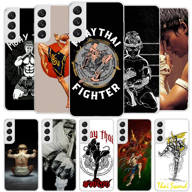 Muay Thai Fight Boxing Cover Phone Case For Samsung Galaxy S26 S25 Edge S24 Ultra S23 S22 Plus S21 S20 FE Soft Fundas Shell Gala