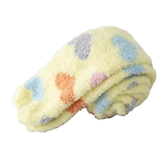 Women Long Floor Socks Soft Fluffy Over Knee Socks Colorful Warm Thick Thigh High