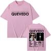 Rapper QUEVEDO Buenas Noches Album Merch Tshirt High Quality Fashion Oversized T Shirt Men Women Casual Short Sleeve Tshirts