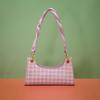 Popular Plaid Axillary Bag Women's Fashion Design Shoulder Casual Handbag Crescent Bag OEM