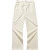 Anta Comfortable Loose Fit Drawstring Fleece Knit Sports Pants Women Bottoms Vanilla Cream 962448302-1