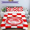 Olympiacos F.C 3pcs Bedding Set Duvet Cover Closure Includes 1 Duvet Cover & 2 Pillowcases for All Seasons Bedroom Home Dorm Decor