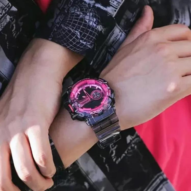 Casio Мужские часы с двойным дисплеем (жидкокристаллический/аналоговый) Серия 57 мм Черные GA-400SK-1A4DR GA-400SK-1A4DR