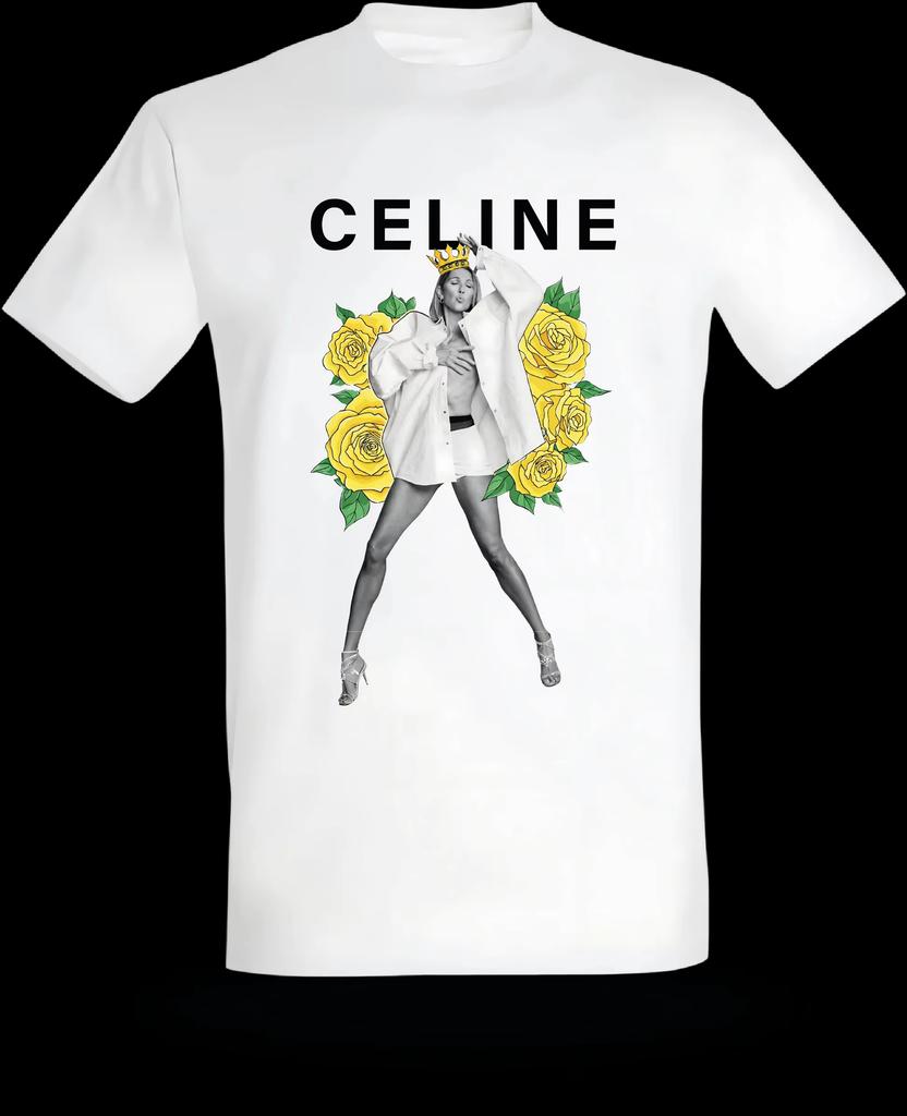 Celine Dion Paris 2026 Summer New Fashion Men's T-shirt Pop music Streetwear Hip Hop Tees 2026 Fan Tour Gift T-shirt Men Women