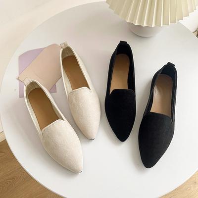 Мода Мода Дышащие Эластичные Балетки-лодочки Женские Мягкая Подошва Острый Носок